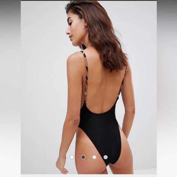 NEW WOT ASOS River Island Animal Print Swimsuit - Picture 2 of 6